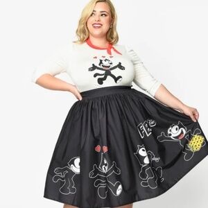 Swing Skirt Felix the Cat, Sock Hop 2X